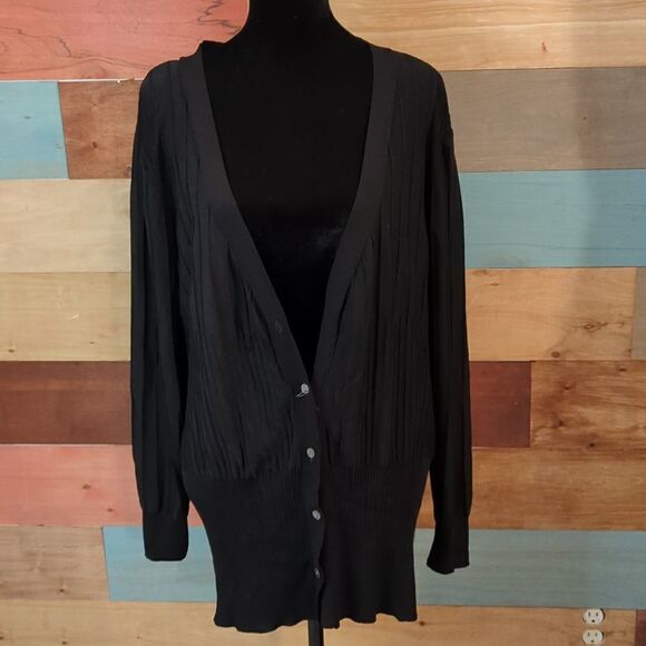 XL LIGHTWEIGHT cardigan Evan picone missing top button - Picture 1 of 5